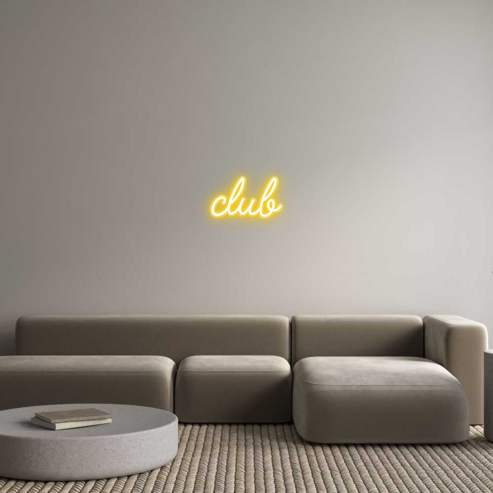 Customized Neon Sign: club