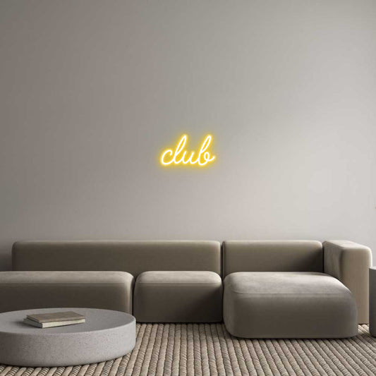 Customized Neon Sign: club
