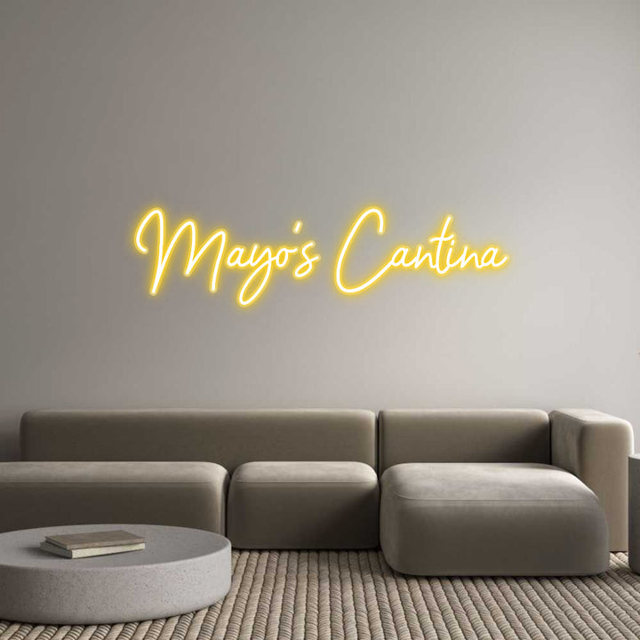 Customized Neon Sign: Mayo's Cantina