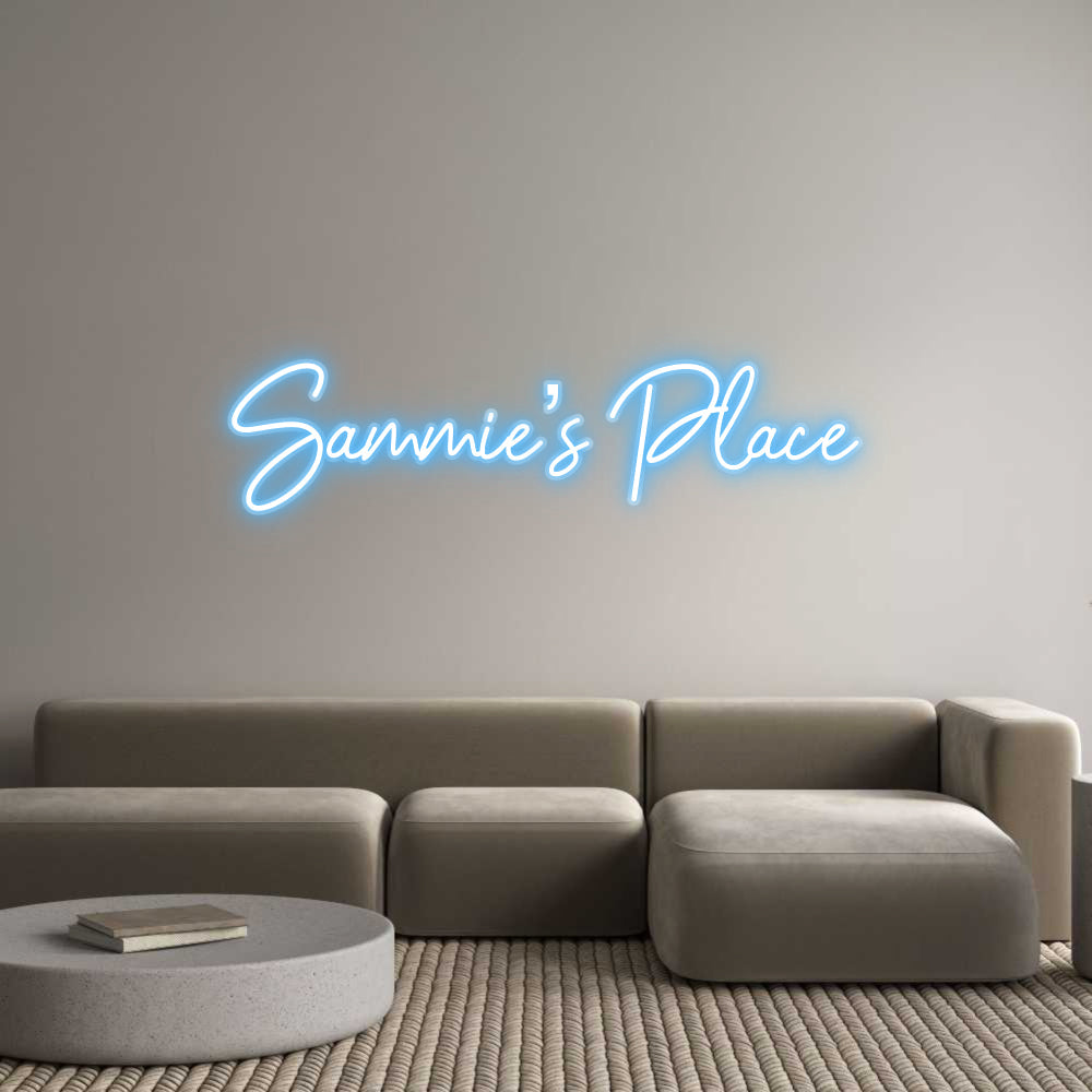 Customized Neon Sign: Sammie’s Place