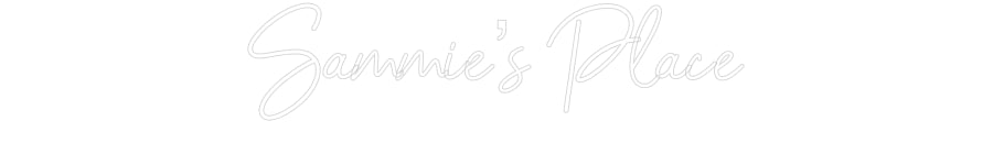 Customized Neon Sign: Sammie’s Place