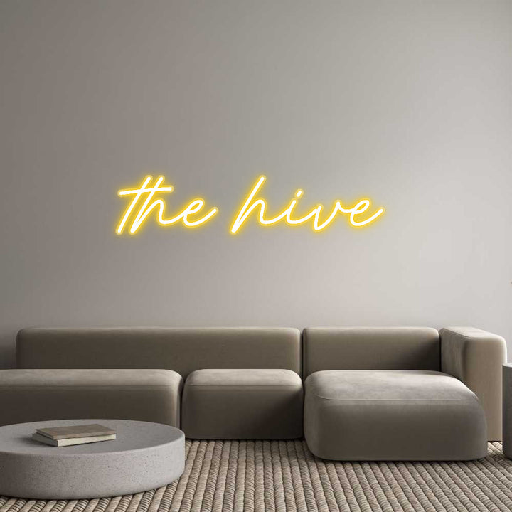 Customized Neon Sign: the hive
