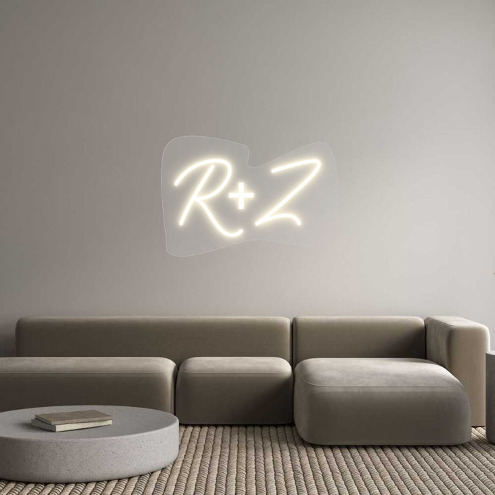 Customized Neon Sign: R+Z