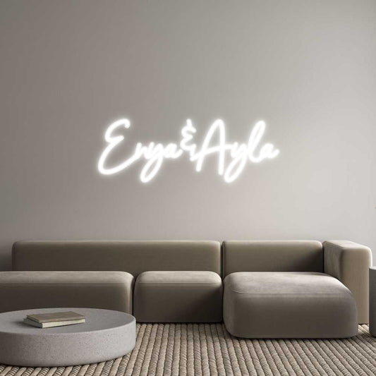 Customized Neon Sign: Enya&Ayla