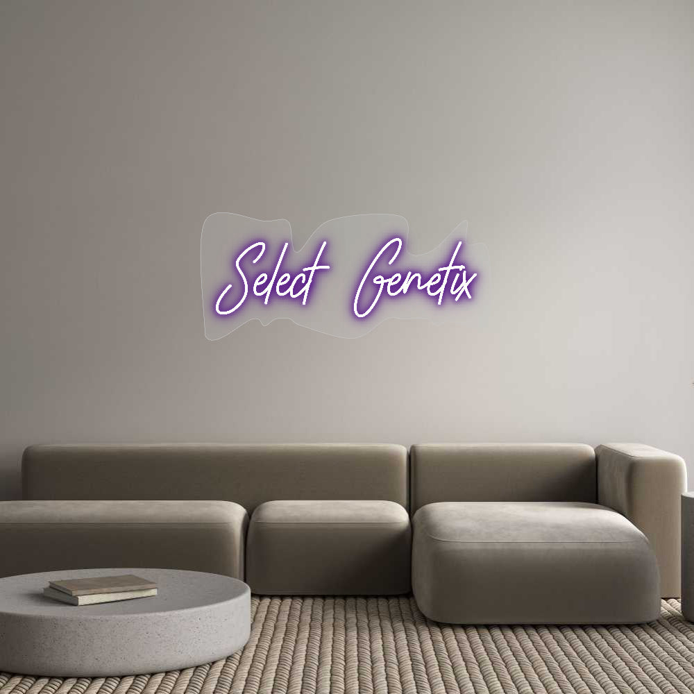 Customized Neon Sign: Select Genetix