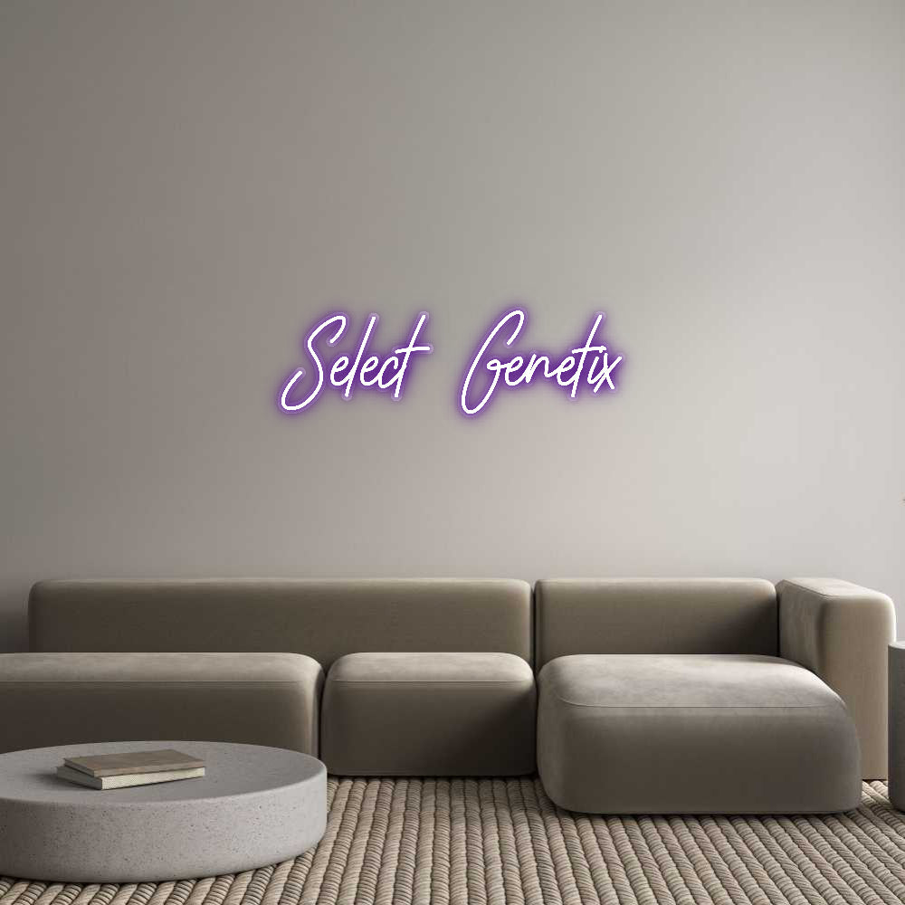 Customized Neon Sign: Select Genetix