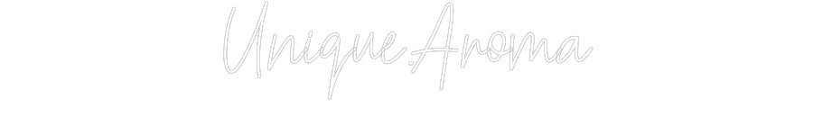 Customized Neon Sign: Unique.Aroma