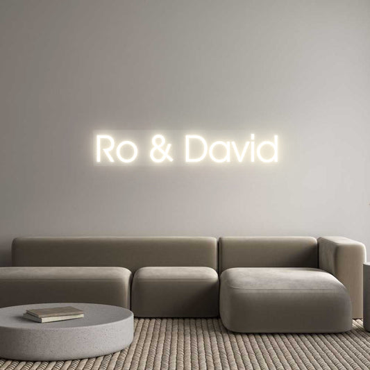 Customized Neon Sign: Ro & David
