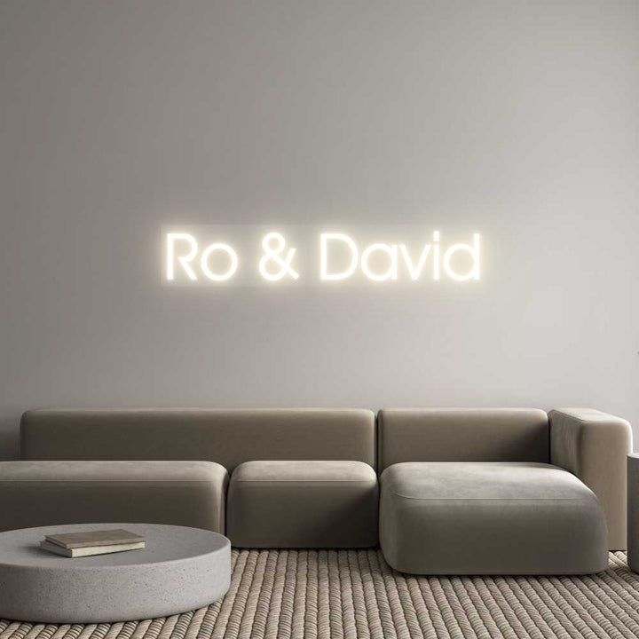 Customized Neon Sign: Ro & David