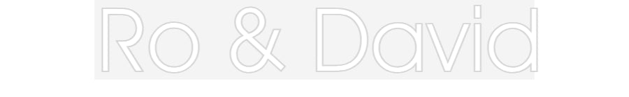 Customized Neon Sign: Ro & David