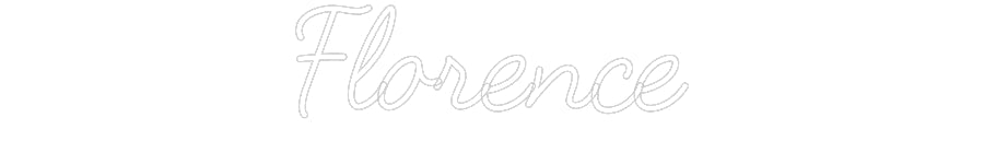 Customized Neon Sign: Florence