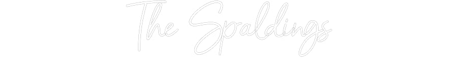 Customized Neon Sign: The Spaldings