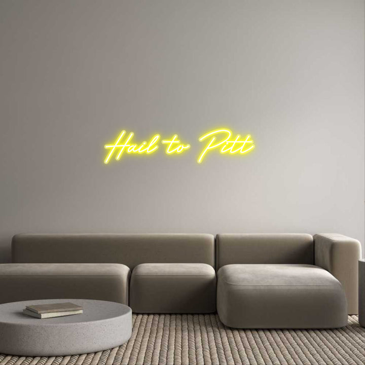 Customized Neon Sign: Hail to Pitt