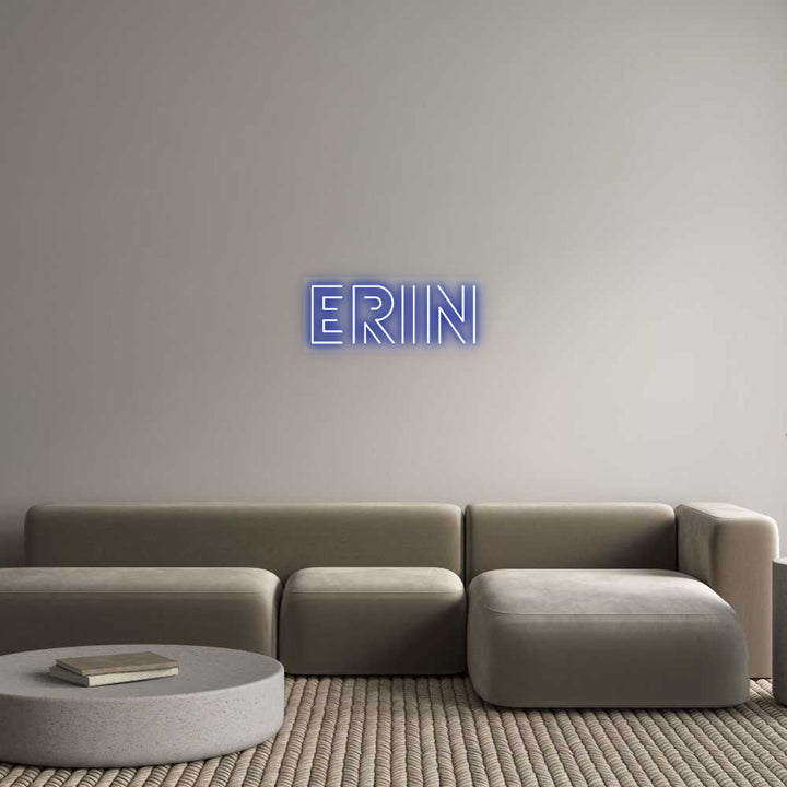 Customized Neon Sign: Erin