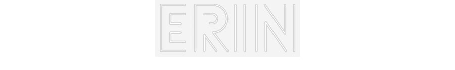 Customized Neon Sign: Erin