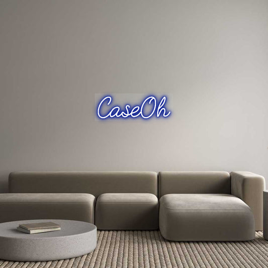 Customized Neon Sign: CaseOh