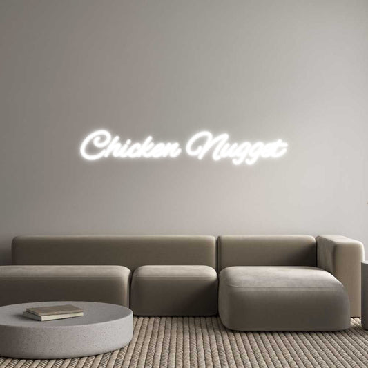 Customized Neon Sign: Chicken Nugget