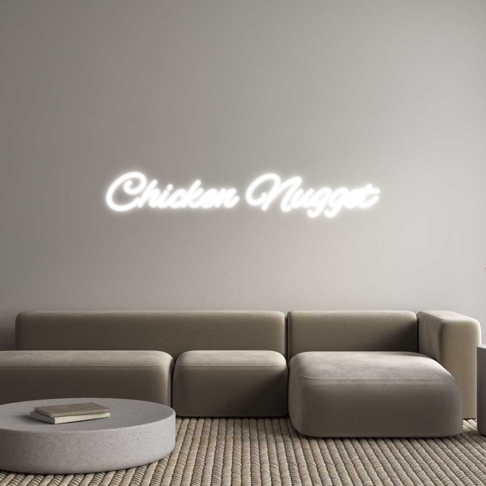 Customized Neon Sign: Chicken Nugget