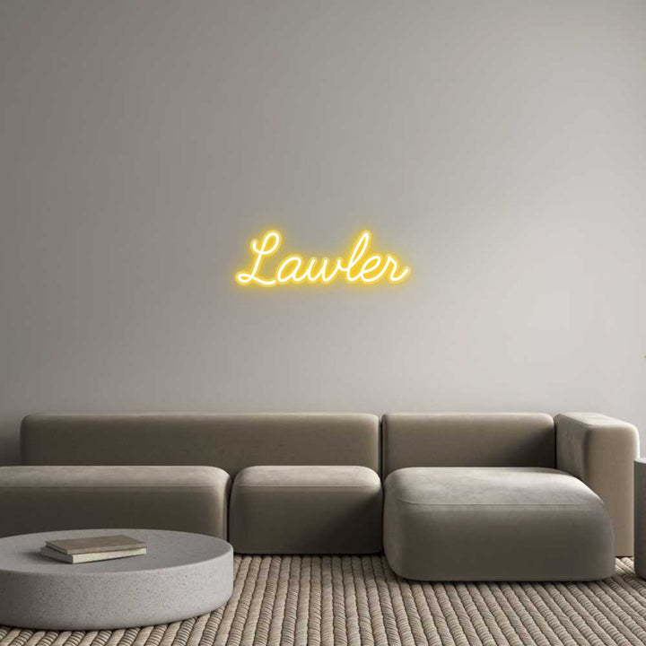 Customized Neon Sign: Lawler