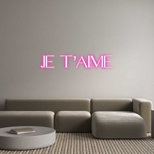 Customized Neon Sign: Je T’aime