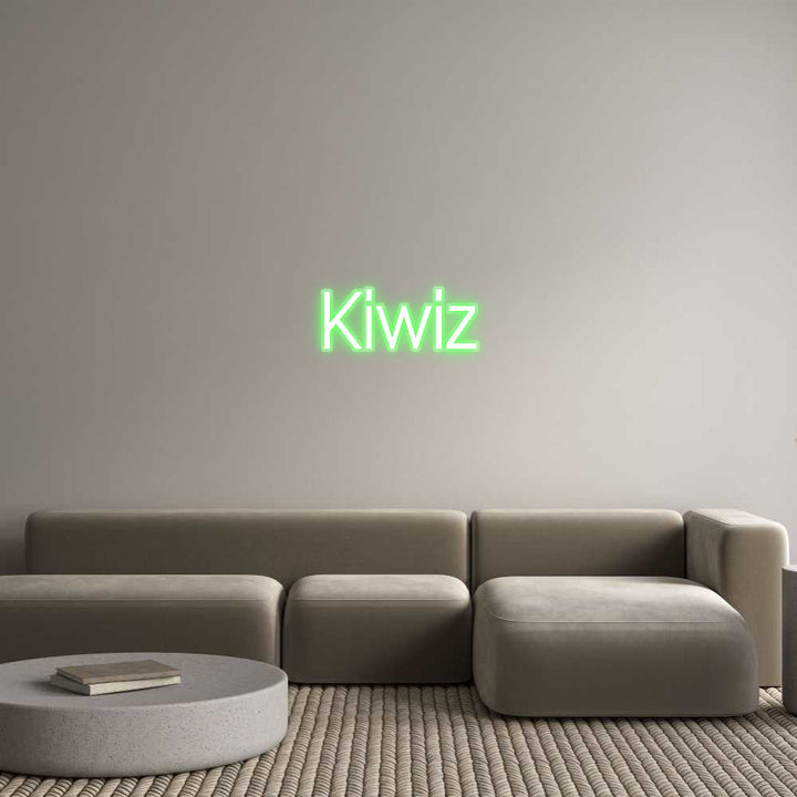 Customized Neon Sign: Kiwiz