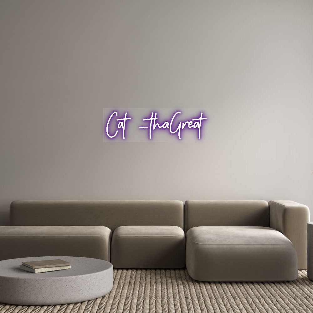 Customized Neon Sign: Cat _thaGreat