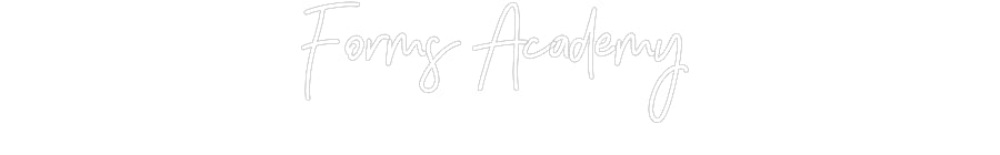 Customized Neon Sign: Forms Academy