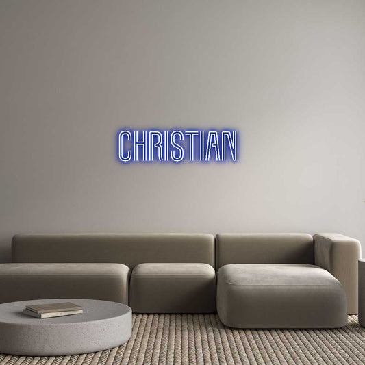 Customized Neon Sign: Christian