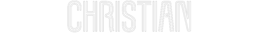 Customized Neon Sign: Christian