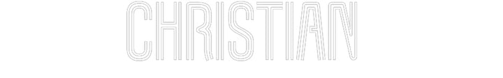 Customized Neon Sign: Christian