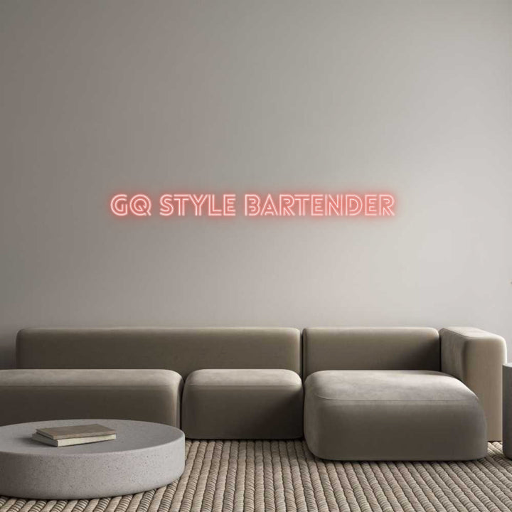 Customized Neon Sign: GQ Style Bart...