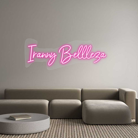 Customized Neon Sign: Iranny Bellle...