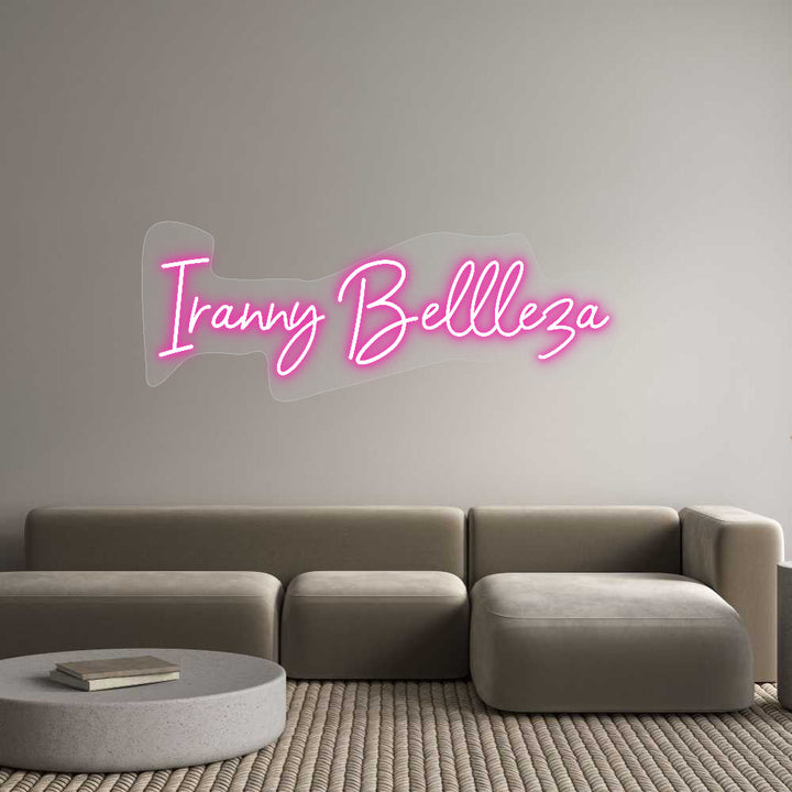 Customized Neon Sign: Iranny Bellle...