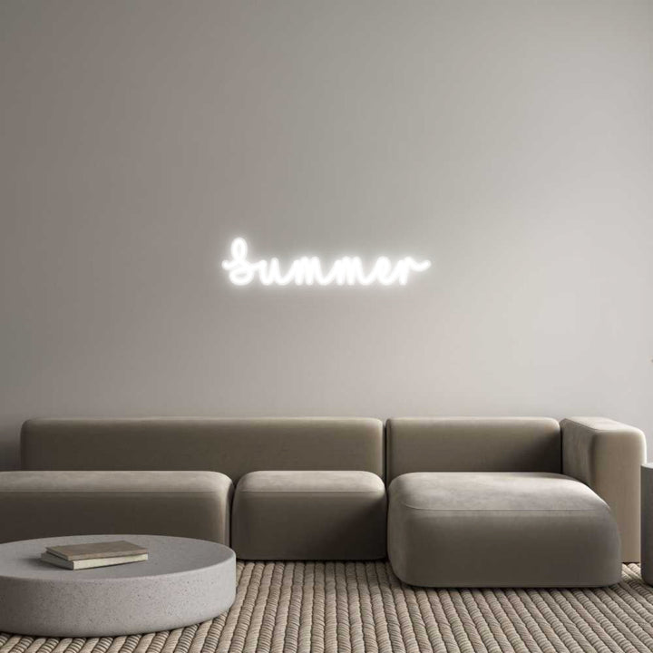 Customized Neon Sign: Summer