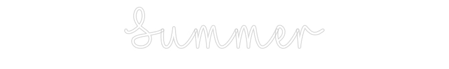 Customized Neon Sign: Summer