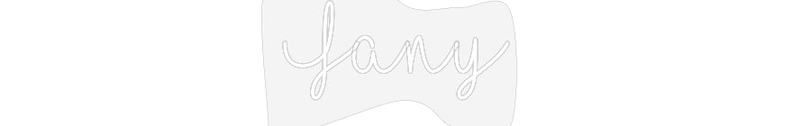 Customized Neon Sign: Fany