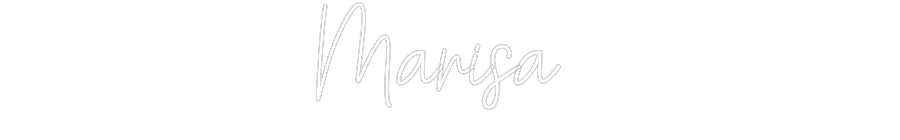 Customized Neon Sign: Marisa