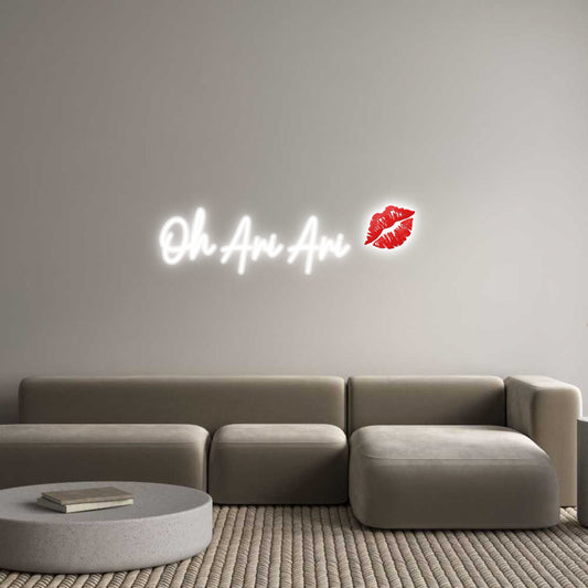 Customized Neon Sign: Oh Ari Ari 💋
