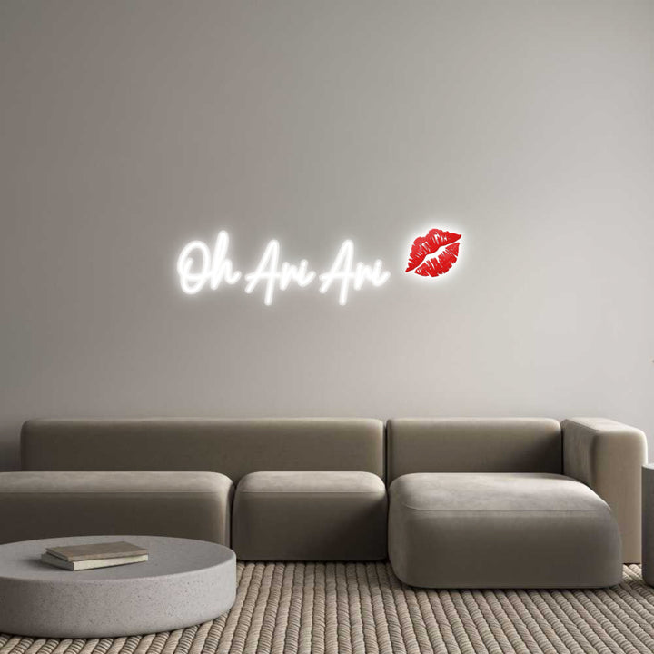 Customized Neon Sign: Oh Ari Ari 💋