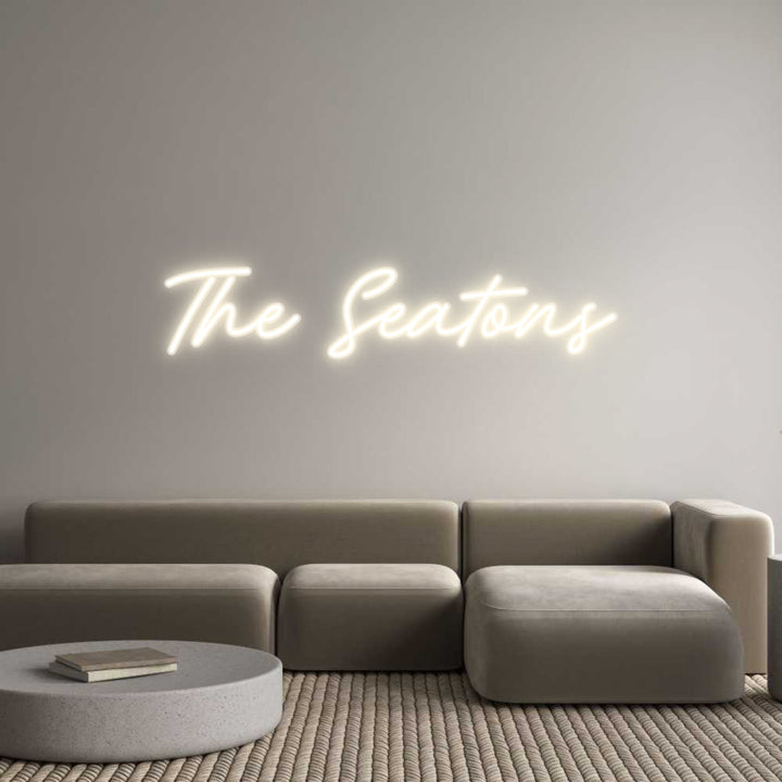 Customized Neon Sign: The Seatons