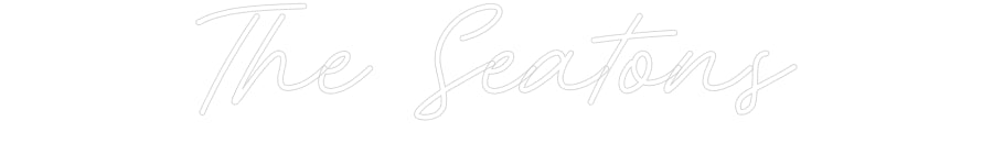 Customized Neon Sign: The Seatons