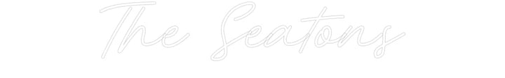 Customized Neon Sign: The Seatons