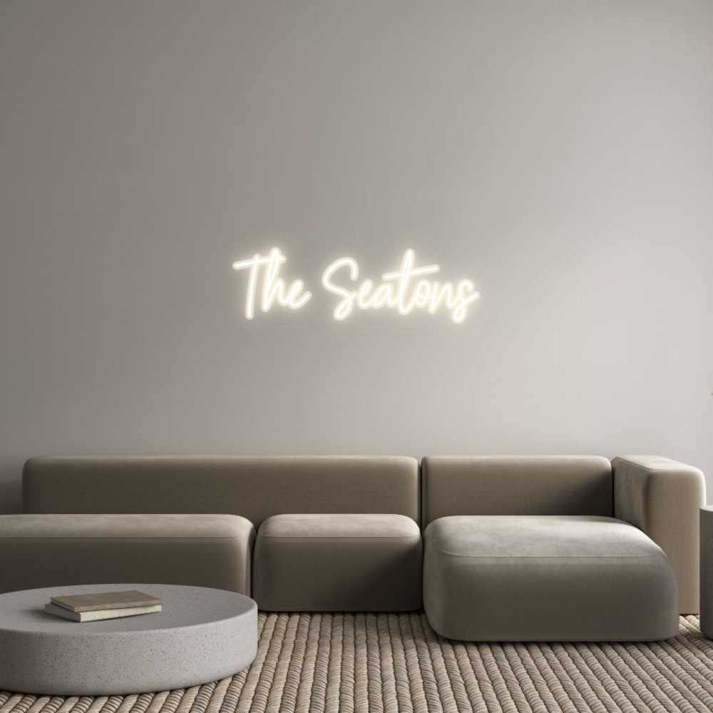 Customized Neon Sign: The Seatons