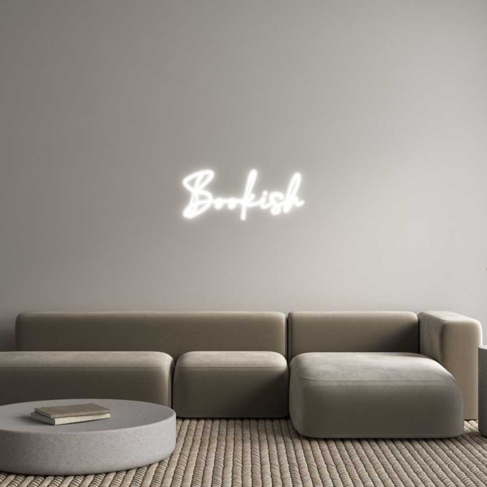 Customized Neon Sign: Bookish