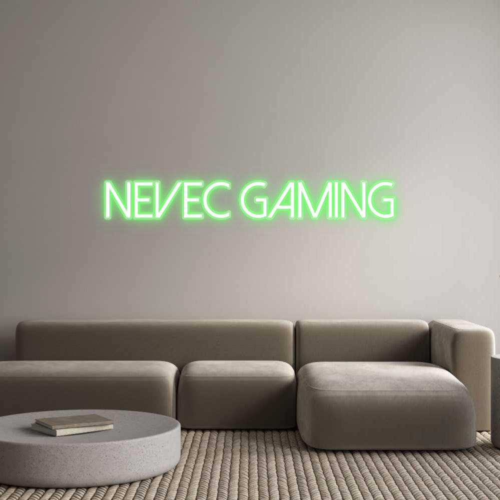 Customized Neon Sign: NEVEC Gaming