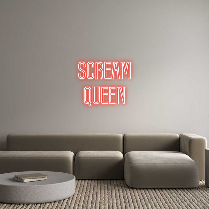 Customized Neon Sign: Scream
Queen