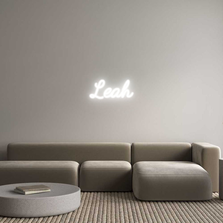 Customized Neon Sign: Leah