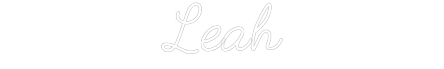 Customized Neon Sign: Leah