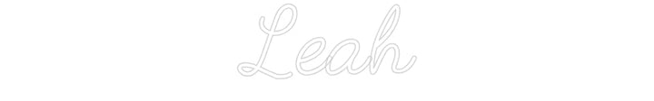 Customized Neon Sign: Leah