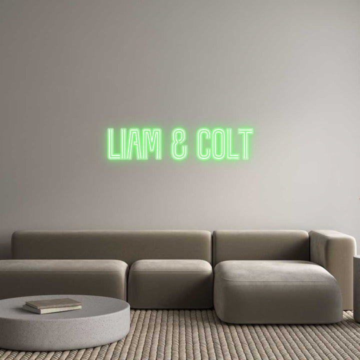 Customized Neon Sign: Liam & Colt